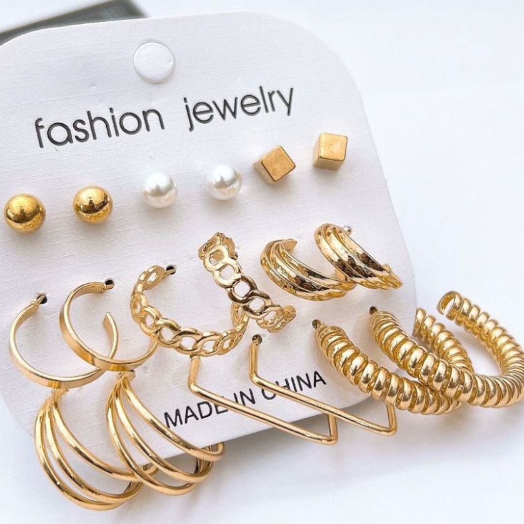 Trendy Multi Style Fashion Earrings Pack