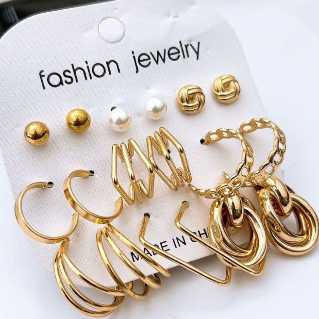 Trendy Multi Style Fashion Earrings Pack