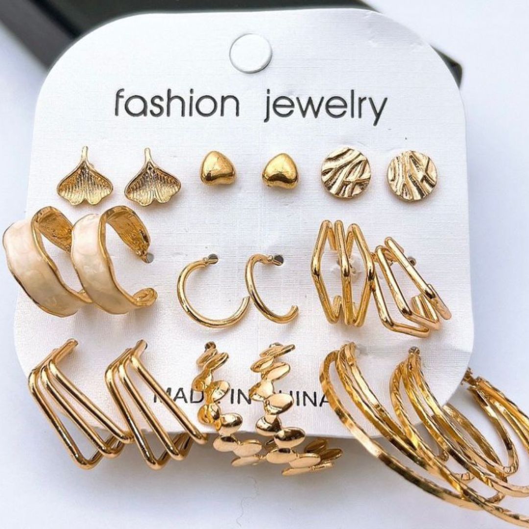 Trendy Multi Style Fashion Earrings Pack