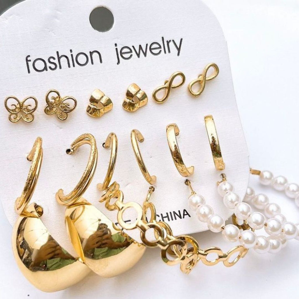 Trendy Multi Style Fashion Earrings Pack