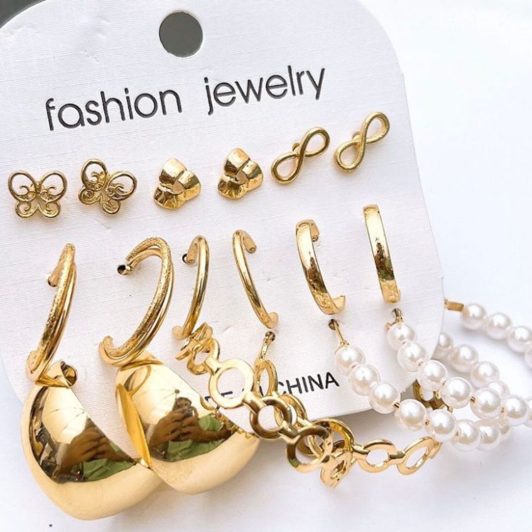 Trendy Multi Style Fashion Earrings Pack