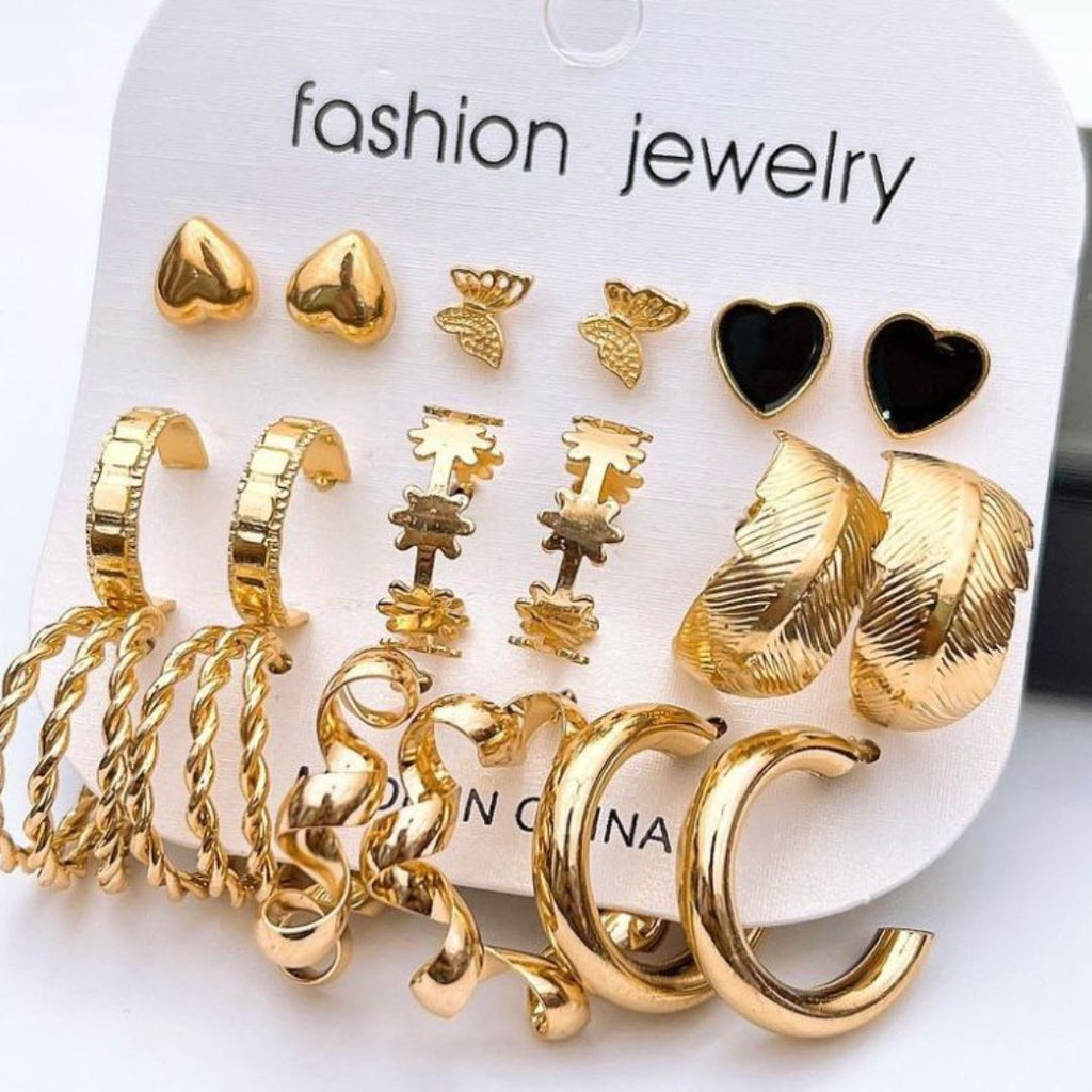 Trendy Multi Style Fashion Earrings Pack