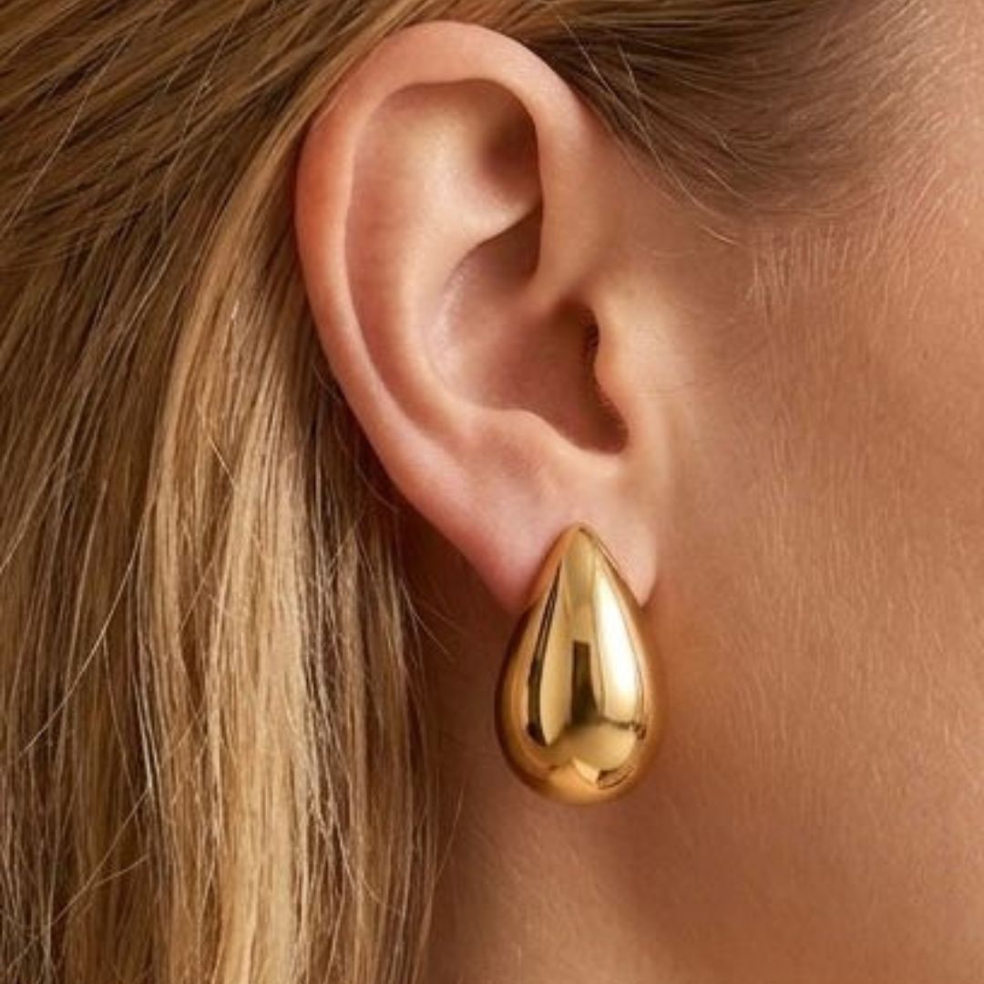 Gold Teardrop Earrings
