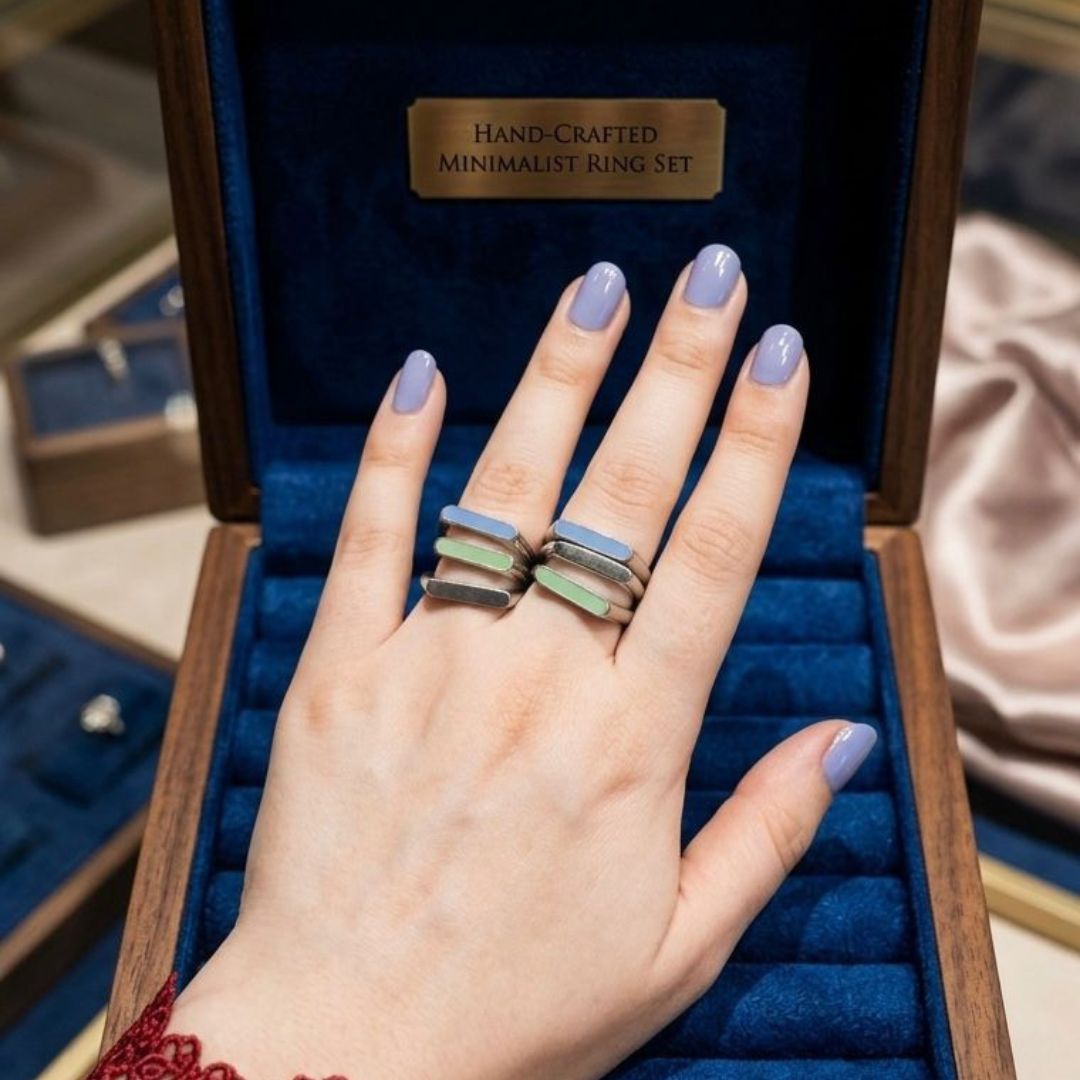 Pastel Stackable Modern Rings