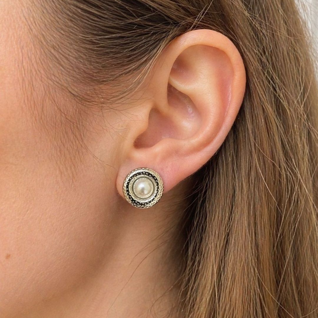 Elegant Pearl Stud Earrings